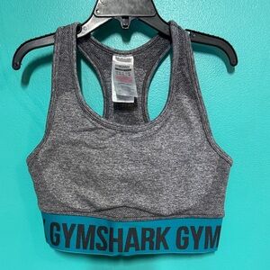 Gymshark Charcoal and Teal Sports Bra